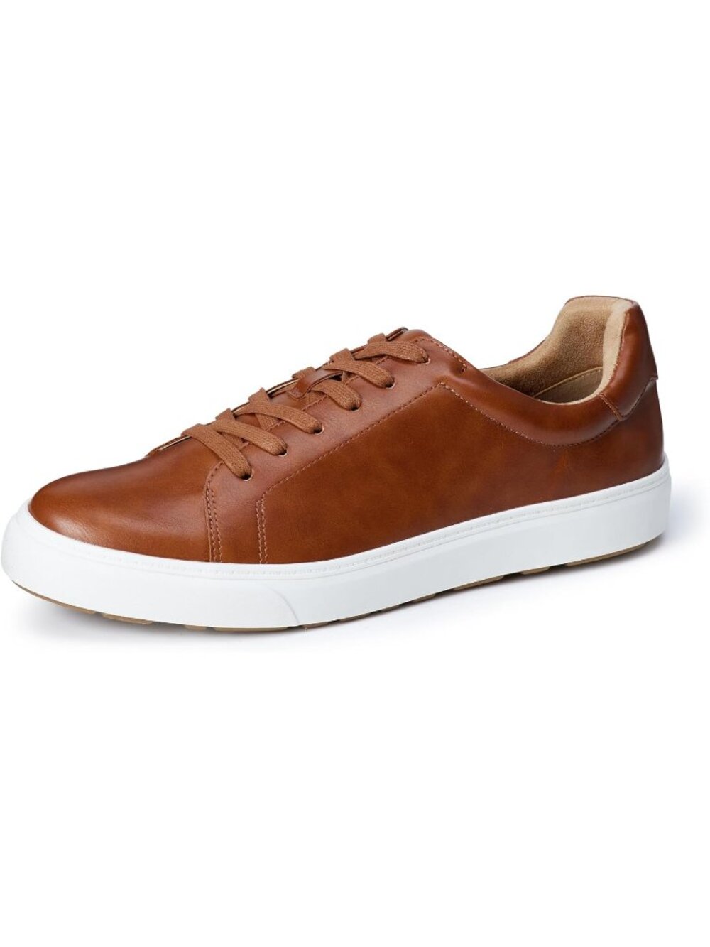 Amazon Essentials Men's Tan Closed Toe Low Top Lace Up Classic Sneakers